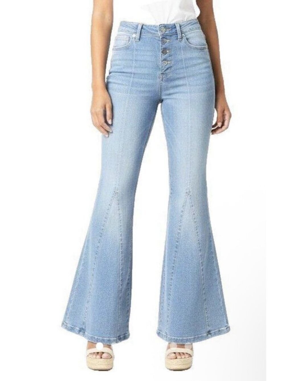ALTAR'D STATE Women’s Flared Light Blue High Rise Jeans Size 24 NWT